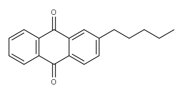 2-Amylanthraquinone Structure