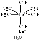 Sodium hexacyanoferrate(II) decahydrate Structure