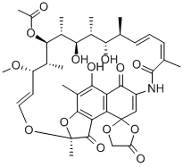 Rifamycin, 4-O-(Carboxymethyl)-1-deoxy-1,4-dihydro-4-hydroxy-1-oxo-, γ-Lacton