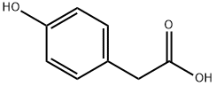 4-ヒドロキシフェニル酢酸 化学構造式