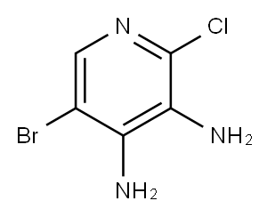 3,4-DiaMino-5-broMo-2-chloropyridine Structure