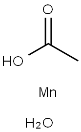 Manganese triacetate dihydrate Structure