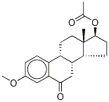 17-O-Acetyl-3-O-Methyl-6-oxo 17β-Estradiol Struktur