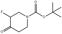 3-氟-4-氧代哌啶-1-甲酸叔丁酯, 211108-50-8, 结构式