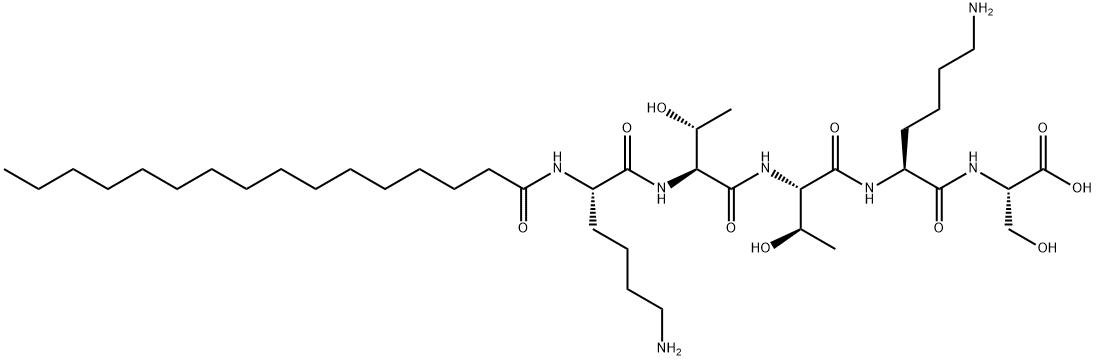 Palmitoyl Pentapeptide Structure