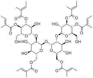 Actinotetraose Hexatiglate Structure
