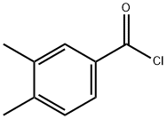 3,4-二甲基苯-1-羰酰氯, 21900-23-2, 结构式