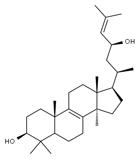 Lanosta-8,24-diene-3,23-diol, (3beta,23S)- Structure