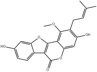 3,9-ジヒドロキシ-1-メトキシ-2-(3-メチル-2-ブテニル)-6H-ベンゾフロ[3,2-c][1]ベンゾピラン-6-オン