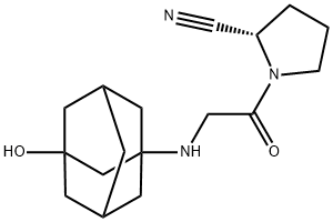 ビルダグリプチン  化学構造式