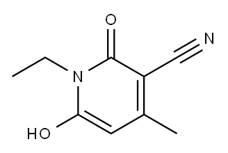 1-Ethyl-6-hydroxy-4-methyl-2-oxo-1,2-dihydropyridine-3-carbonitrile Structure