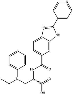 L-Alanine, 3-(ethylphenylaMino)-N-[[2-(4-pyridinyl)-1H-benziMidazol-6-yl]carbonyl]- Structure