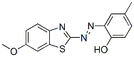 2-[(6-Methoxy-2-benzothiazolyl)azo]-4-methylphenol Structure