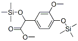 [3-Methoxy-4-(trimethylsiloxy)phenyl](trimethylsiloxy)acetic acid methyl ester Structure