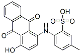 2-(4-Hydroxy-9,10-dioxoanthracene-1-ylamino)-5-methylbenzenesulfonic acid Structure