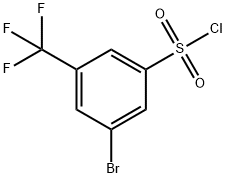 3-BROMO-5-(TRIFLUOROMETHYL)BENZENESULFONYL CHLORIDE Struktur