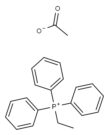 Ethyltriphenylphosphonium acetate Structure