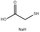 チオグリコール酸 ナトリウム 化学構造式