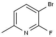 3-BROMO-2-FLUORO-6-PICOLINE Structure
