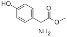 (R)-α-アミノ-4-ヒドロキシベンゼン酢酸メチル 化学構造式