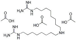 N,N'''-[イミノビス(8,1-オクタンジイル)]ビスグアニジン/酢酸,(1:x) 化学構造式