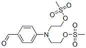 4-(bis(2-methylsulfonyloxyethyl)amino)benzaldehyde Structure
