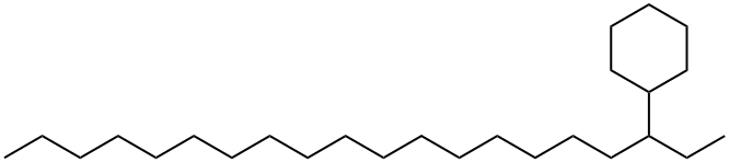 (1-Ethyloctadecyl)cyclohexane Structure