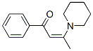 1-Phenyl-3-piperidino-2-buten-1-one Structure