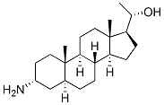 (20S)-3alpha-amino-5alpha-pregnan-20-ol Structure