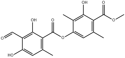 3-Hydroxy-4-(methoxycarbonyl)-2,5-dimethylphenyl-3-formyl-2,4-dihydroxy-6-methylbenzoat