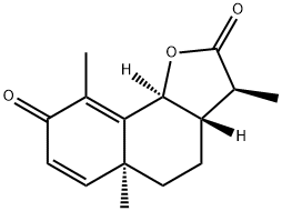 α-산토닌[(3S,5aR,9bS)-3,3a,4,5,5a,9b-헥사하이드로-3,5a,9트라이메틸나프톨[1,2-b]퓨란-2,8-다이온]