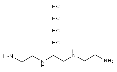 三乙四胺四盐酸盐, 4961-40-4, 结构式