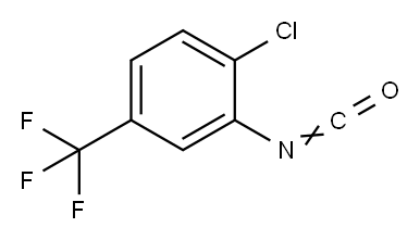 イソシアン酸2-クロロ-5-(トリフルオロメチル)フェニル 化学構造式