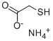メルカプト酢酸アンモニウム 化学構造式