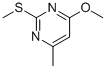 4-Methoxy-6-methyl-2-(methylthio)pyrimidine Structure