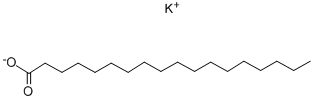 ステアリン酸カリウム 化学構造式