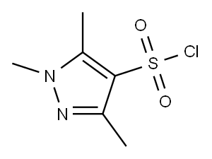 1,3,5-三甲基-1H-吡唑-4-磺酰氯, 59340-27-1, 结构式