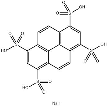 1,3,6,8-芘四磺酸四钠盐, 59572-10-0, 结构式