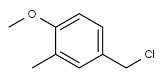 4-甲氧基-3-甲基苯甲基氯, 60736-71-2, 结构式