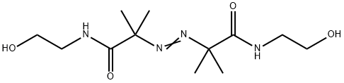 2,2'-アゾビス[N-(2-ヒドロキシエチル)-2-メチルプロパンアミド] 化学構造式