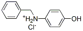 N-benzyl-4-hydroxyanilinium chloride Structure