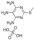 2-methylsulfanylpyrimidine-4,5,6-triamine, sulfuric acid Structure