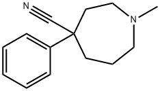 1-methyl-4-phenylperhydroazepine-4-carbonitrile Structure