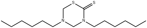 3,5-dihexyl-1,3,5-thiadiazinane-2-thione Structure