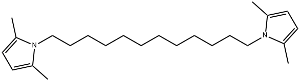 1-[12-(2,5-dimethylpyrrol-1-yl)dodecyl]-2,5-dimethyl-pyrrole Structure
