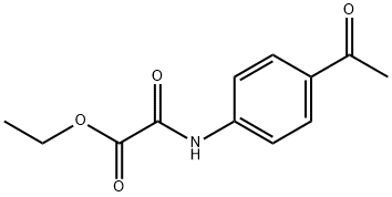 ethyl (4-acetylphenyl)carbamoylformate Structure