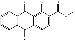 methyl 1-chloro-9,10-dioxo-9,10-dihydroanthracene-2-carboxylate Structure