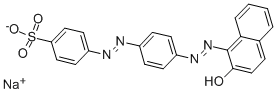 Natrium-4-(4-(2-hydroxynaphthalenylazo)phenylazo)benzolsulfonat