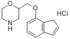 Indeloxazine hydrochloride Struktur