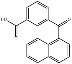 3-(naphthalene-1-carbonyl)benzoic acid Structure